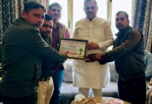 Photo of सांसद रमेश अवस्थी ‘पर्यावरण योद्धा सम्मान’ से विभूषित